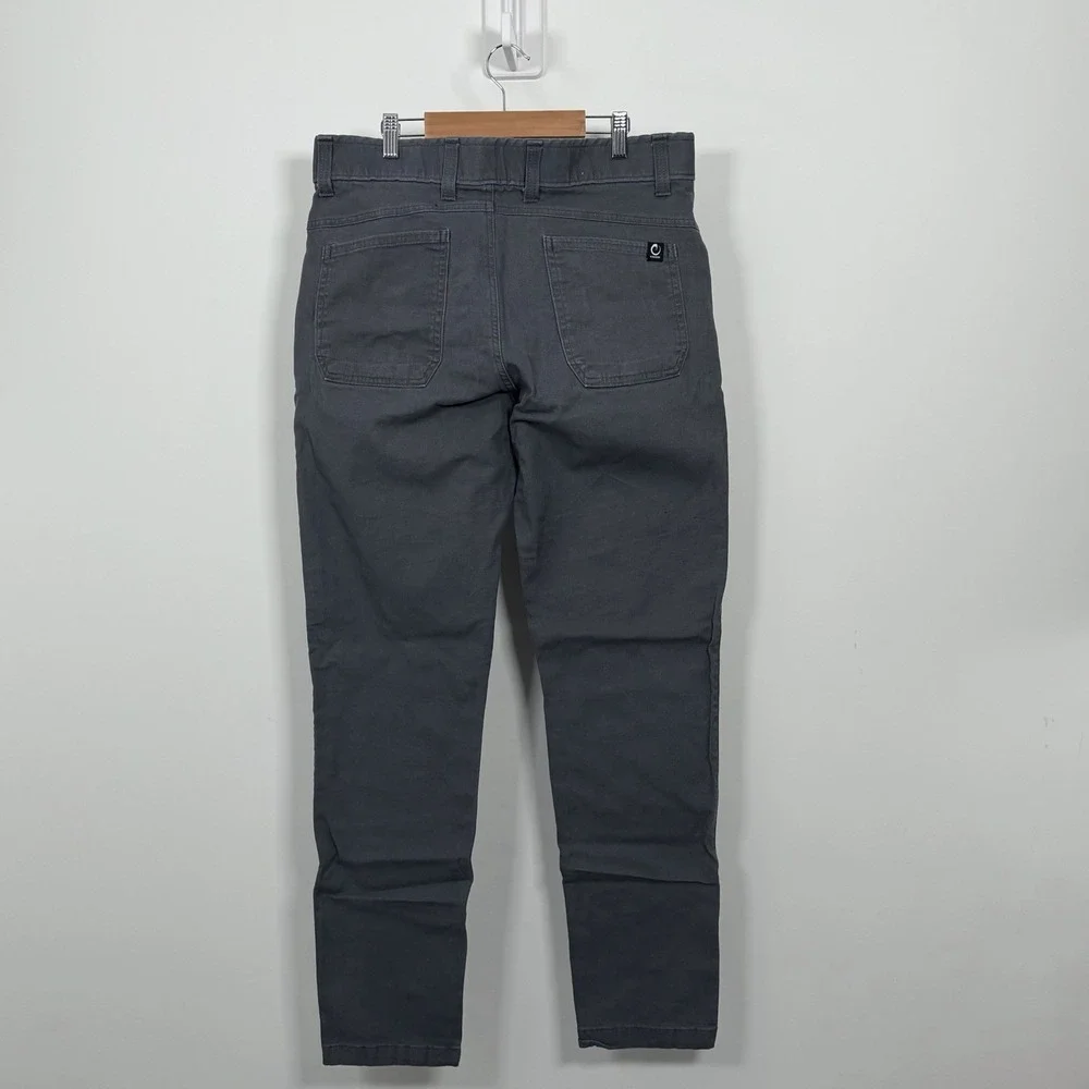 Origin Jeans Mens 34x34 Gray Striaght Fit Stretch Waist Denim Pants Made In USA